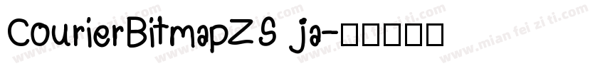 CourierBitmapZS ja字体转换
